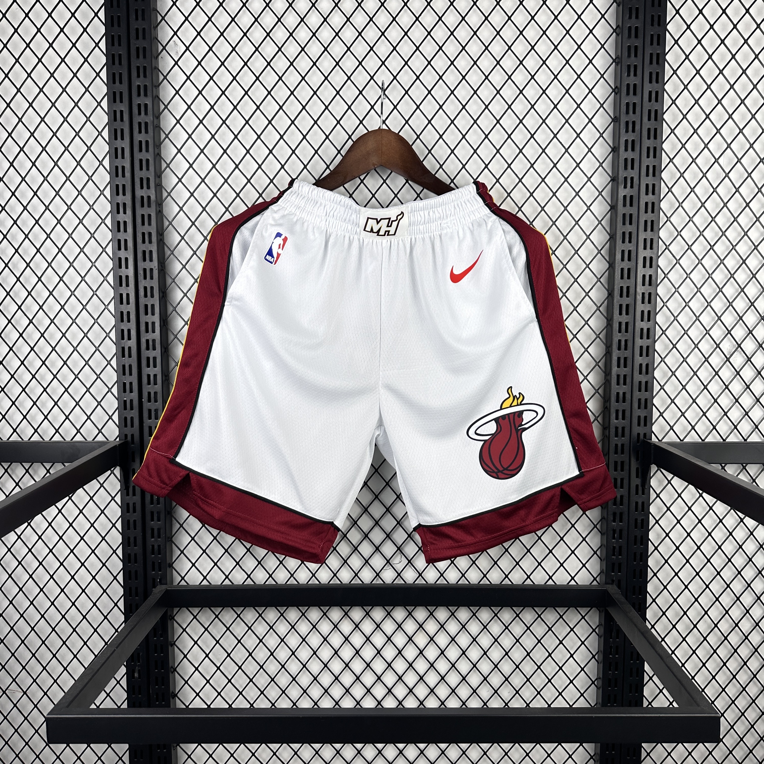 2024 Men NBA Miami Heat White shorts 7010